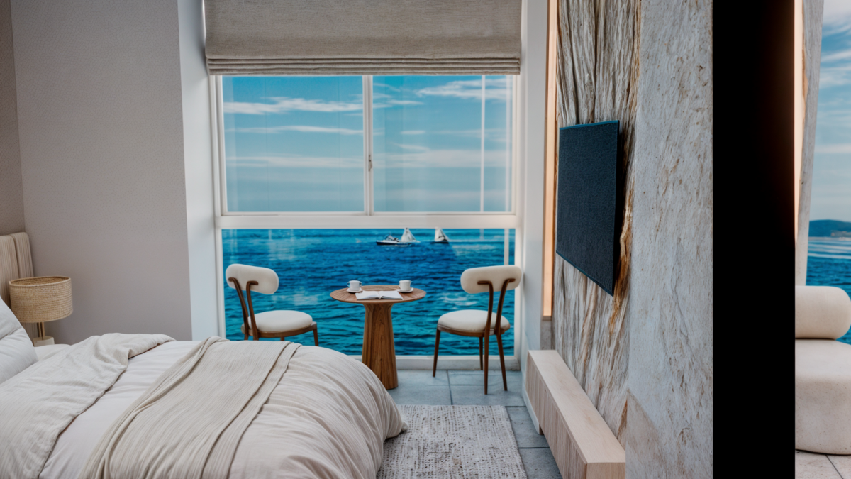 Dormitorio máster ventana